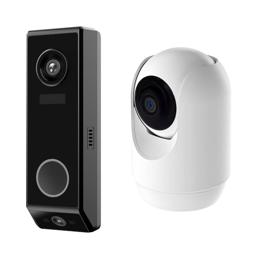 Bundel: DualCam Deurbel + Binnencamera