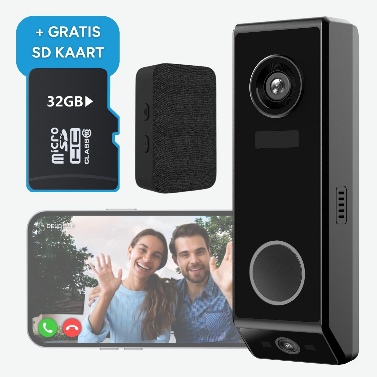 DualCam Video Deurbel Totaalpakket - Beldeur