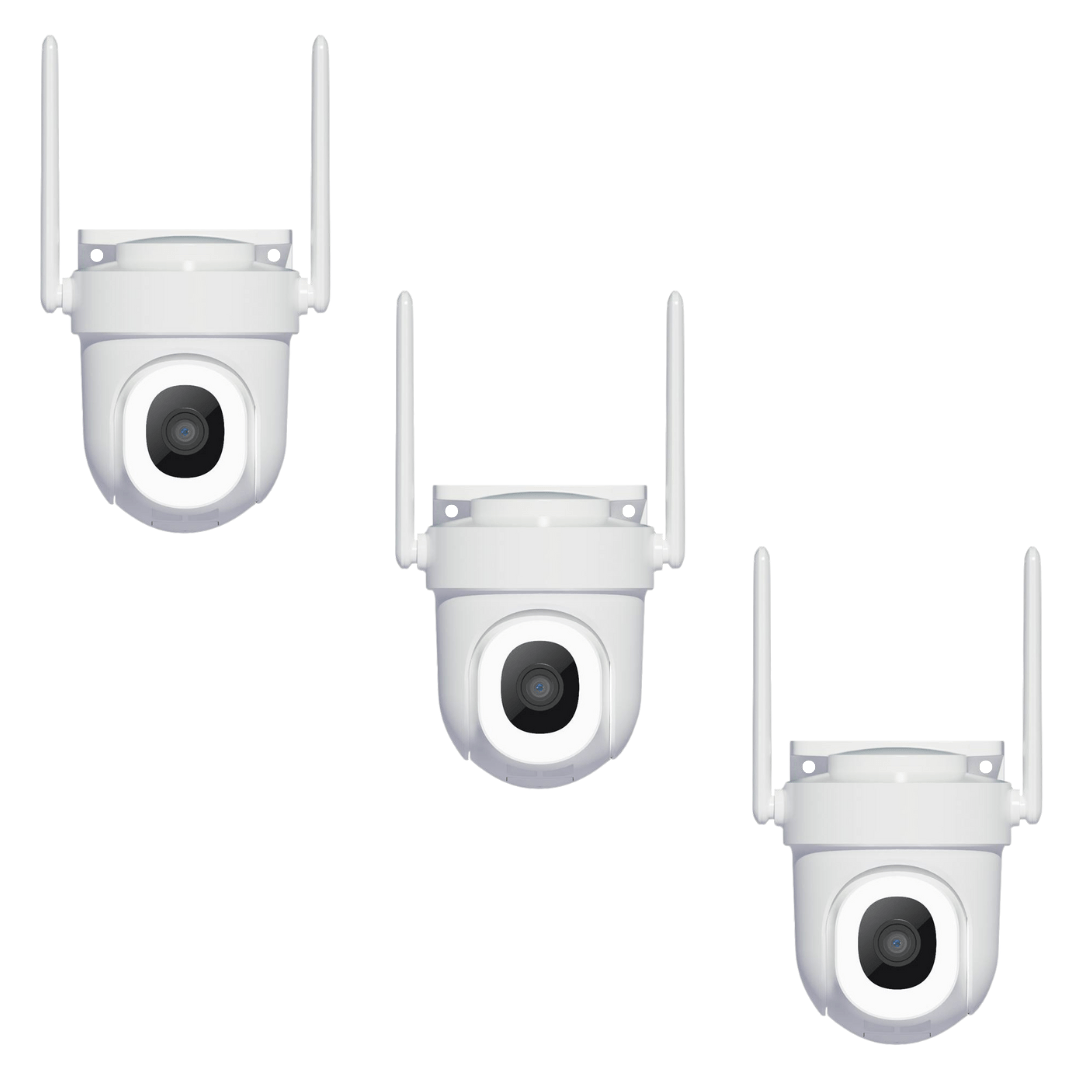 3x Bedrade Beveiligingscamera - Beldeur