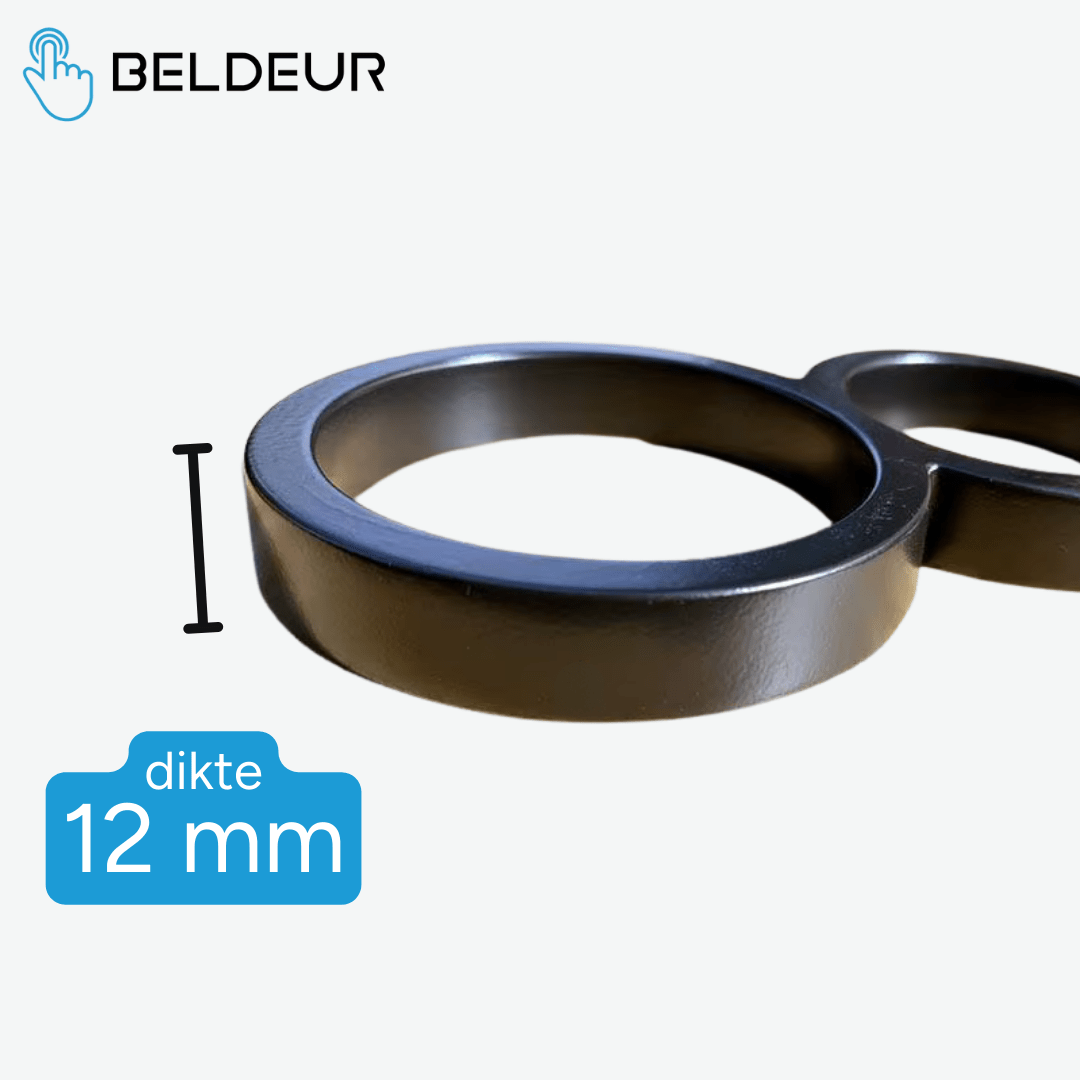 Huisnummer Zwart - Beldeur